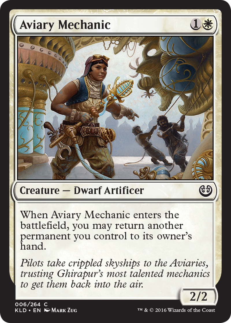 Aviary Mechanic. Card Art by Mark Zug.